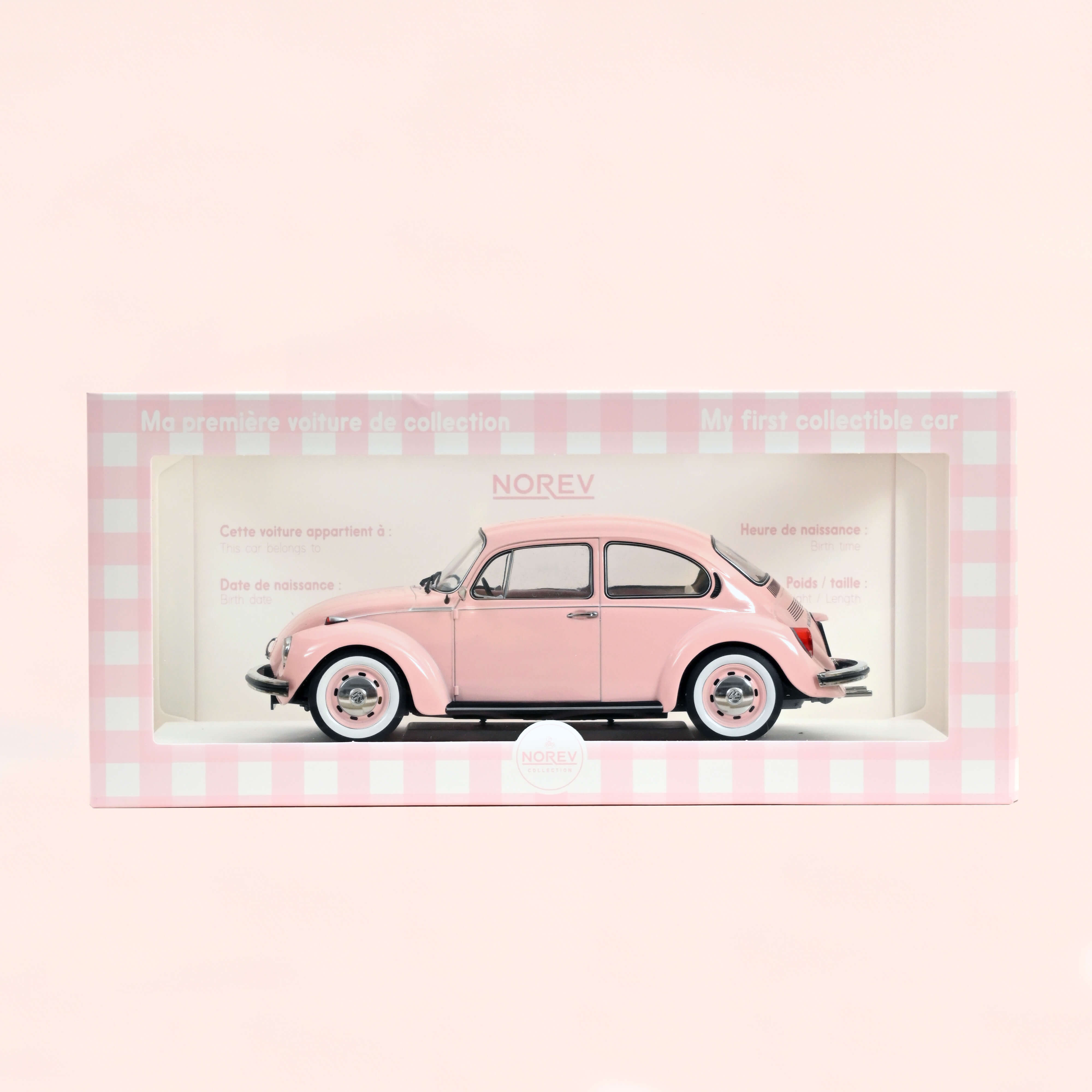 norev-vw-1303-coccinelle-1973-modellino-auto-1-18-rosa-pastello image 4