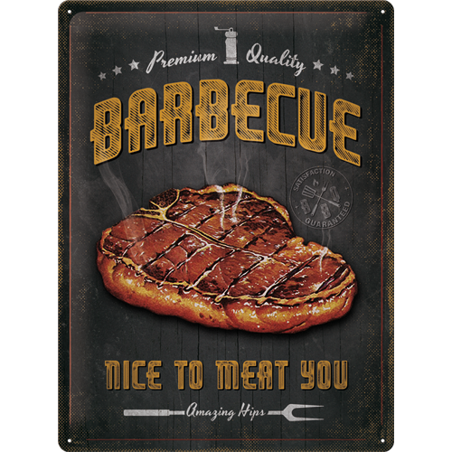 nostalgic-art-barbecue-nice-to-meat-you-targa-in-metallo-30x40-cm-2 image 1