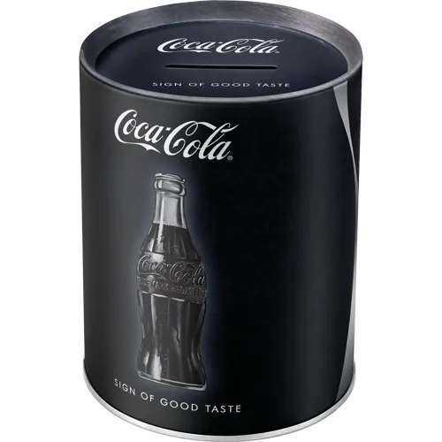 nostalgic-art-coca-cola-sign-of-good-taste-salvadanaio-in-metallo-1-litro image 1