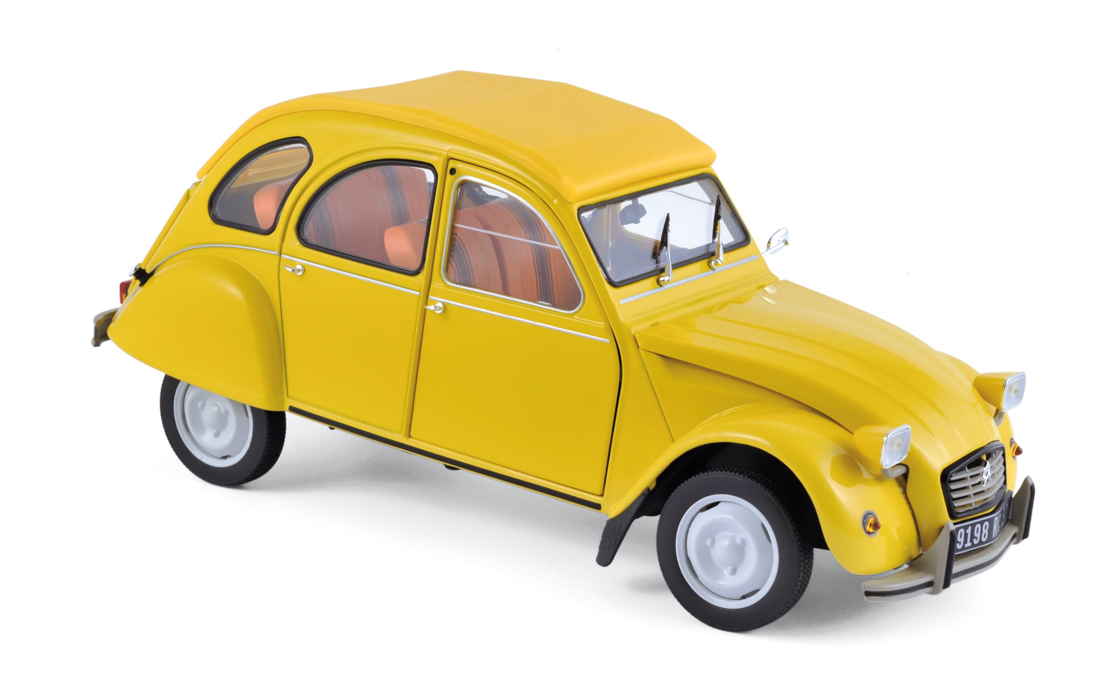 norev-citro-n-2cv-6-club-1979-giallo-mimosa-modellino-auto-1-18 image 1