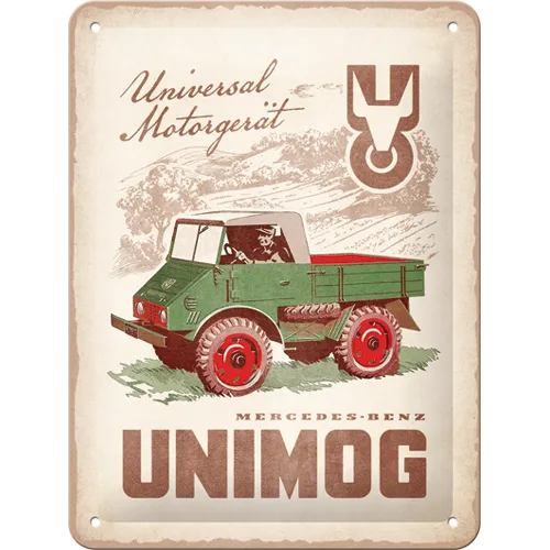 nostalgic-art-daimler-truck-unimog-1951-targa-in-metallo-15x20-cm-2 image 1