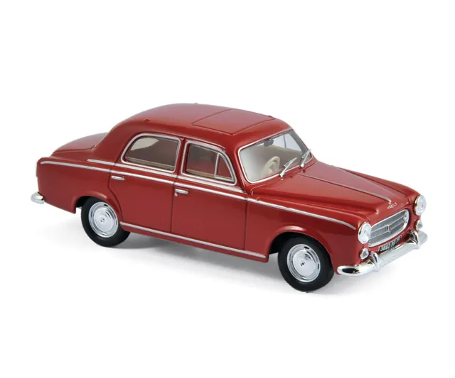 norev-peugeot-403-1963-modellino-auto-1-43-rosso-rubis image 1