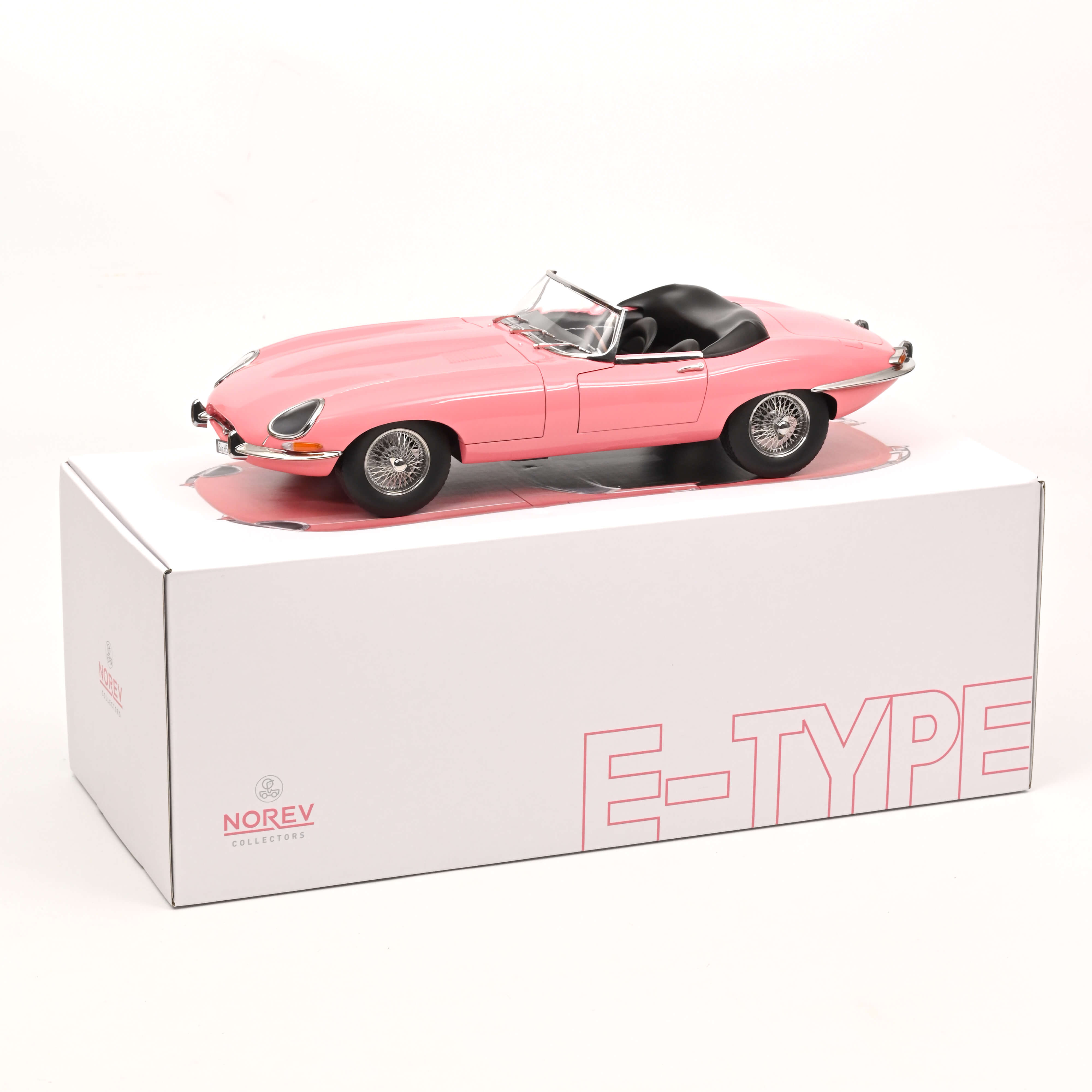 norev-jaguar-e-type-cabriolet-1962-rosa-1-12-edizione-limitata-300-pz-modellino- image 5