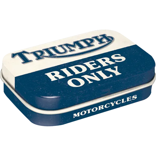 nostalgic-art-triumph-riders-only-scatola-tascabile-portamentine-6x4x1-6-cm-con- image 1