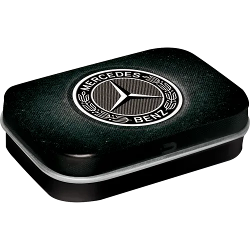 nostalgic-art-mercedes-benz-logo-black-pocket-box-scatolina-mentine-6x4x1-6-cm image 1