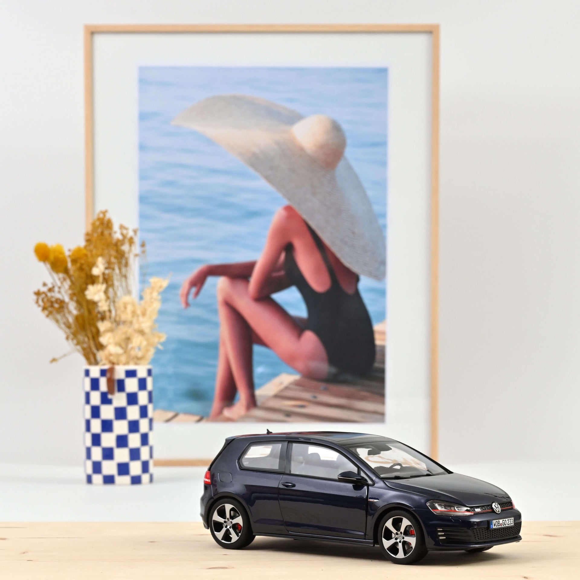 norev-vw-golf-gti-2013-night-blue-metallic-1-18-200-pcs image 1