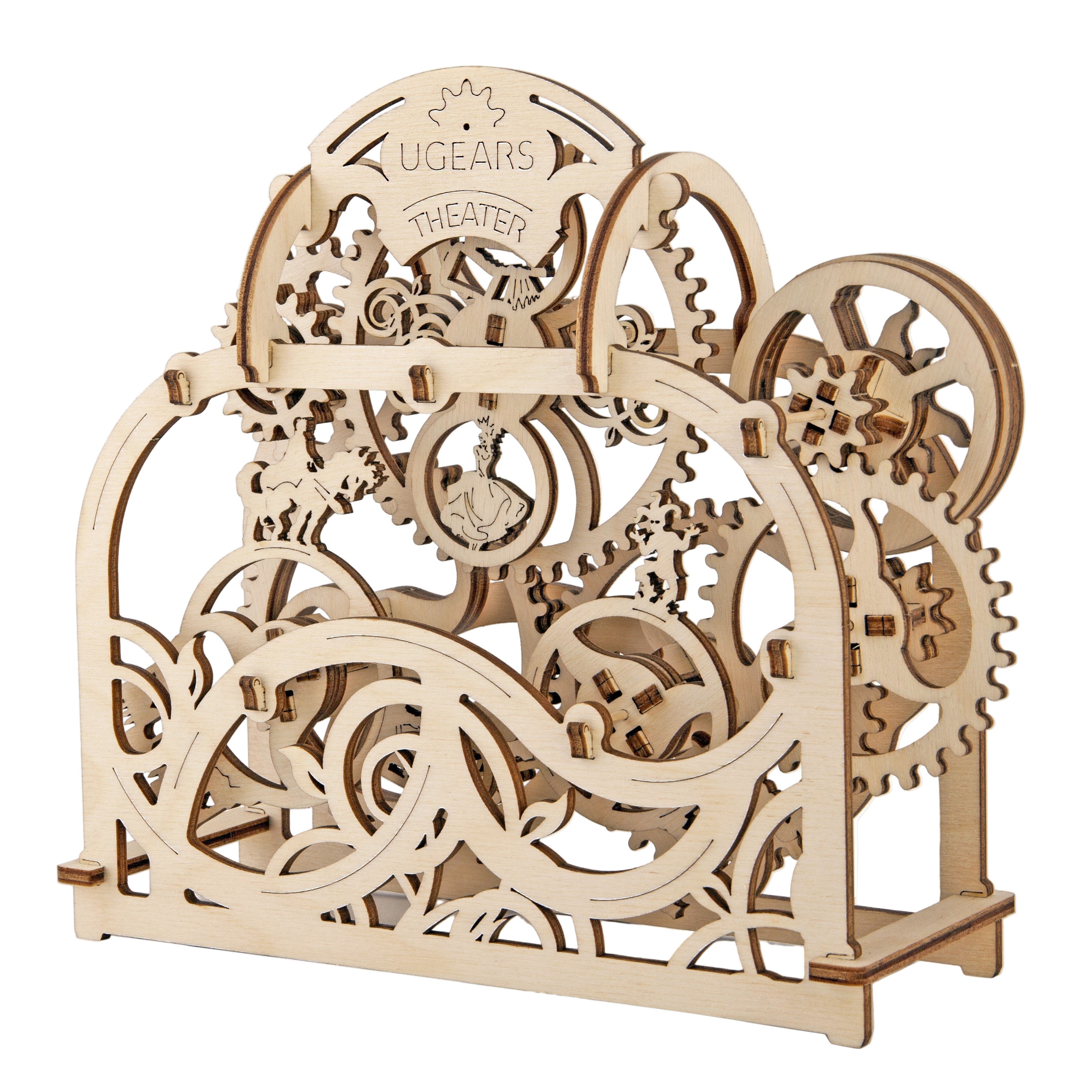 ugears-theater-teatro-meccanico-in-legno-con-personaggi-rotanti image 2