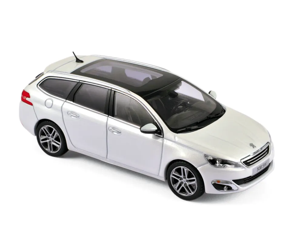norev-peugeot-308-sw-2013-blanc-perle-modellino-auto-1-43 image 1