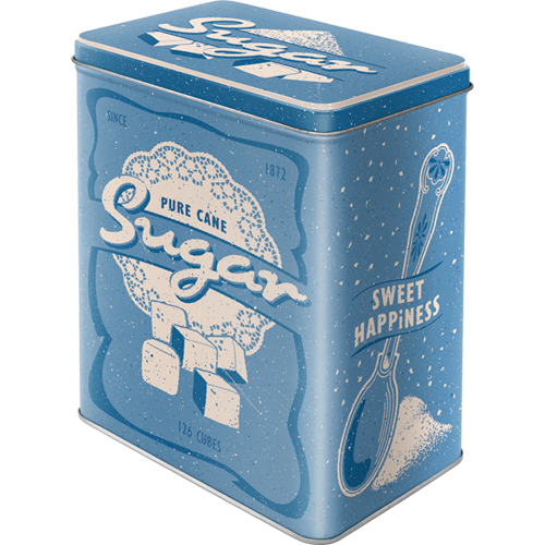 nostalgic-art-sugar-scatola-in-metallo-retr-3-litri-10x14x20-cm image 1