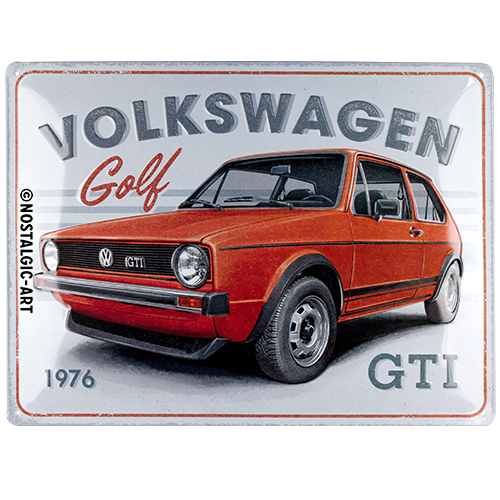 nostalgic-art-vw-golf-gti-1976-targa-in-metallo-30x40-cm image 2