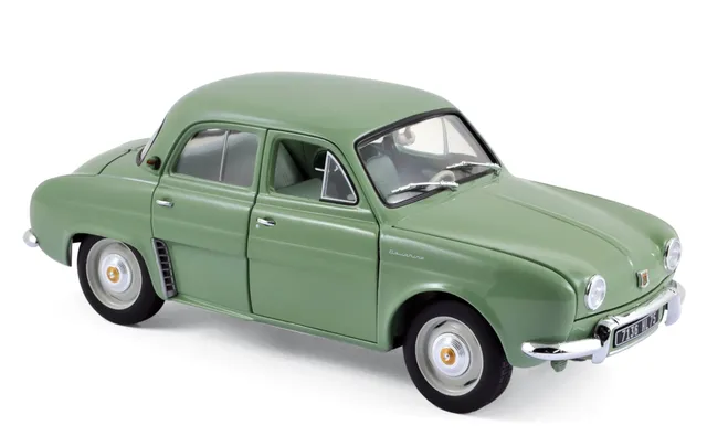 norev-renault-dauphine-1958-modellino-auto-1-18-verde-vert-cendr image 1