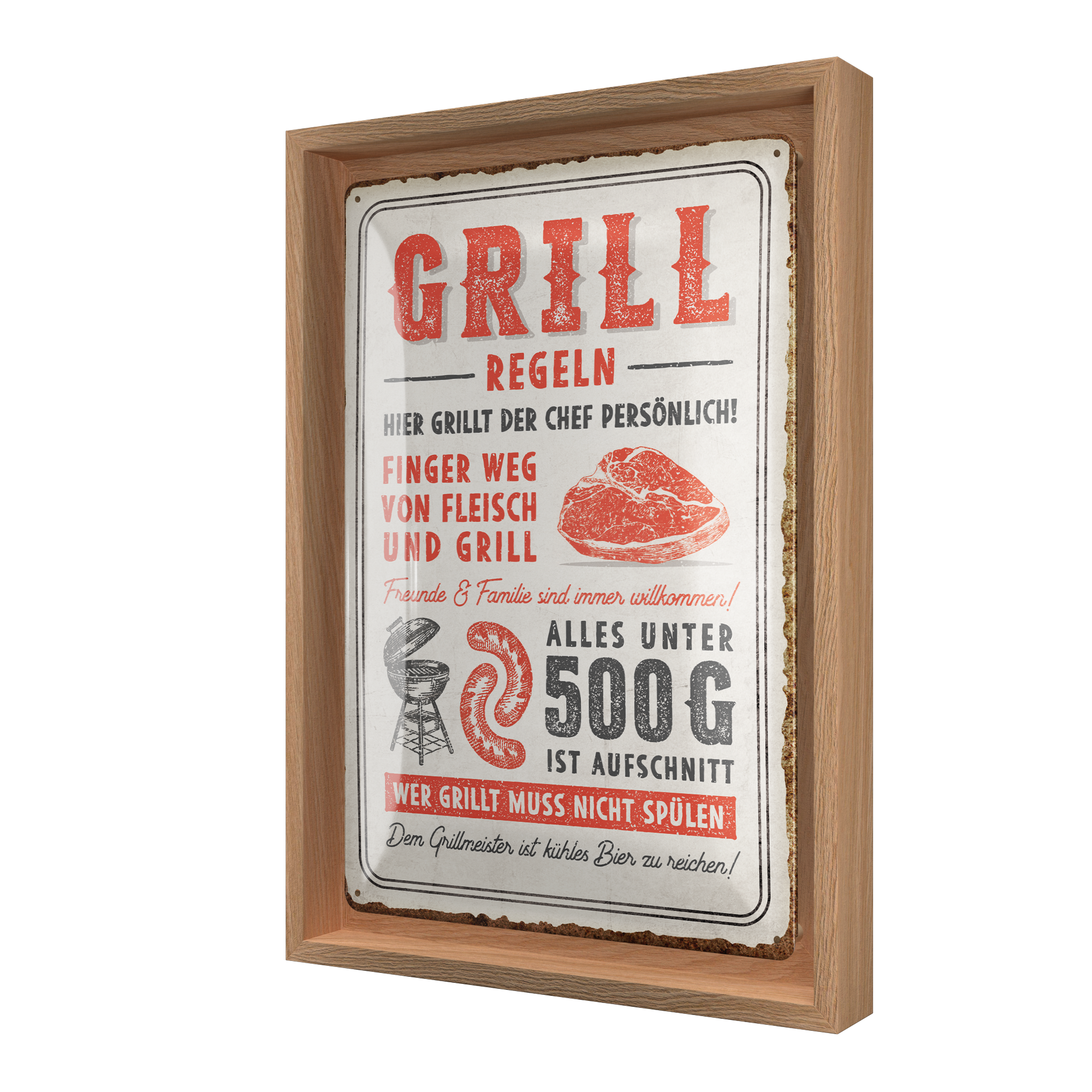 nostalgic-art-grillregeln-cornice-n-frame-m-24x33-5-cm image 1