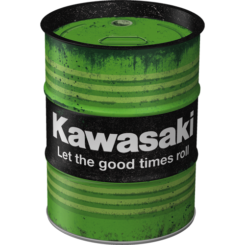 nostalgic-art-kawasaki-let-the-good-times-roll-salvadanaio-barilotto-600-ml image 3