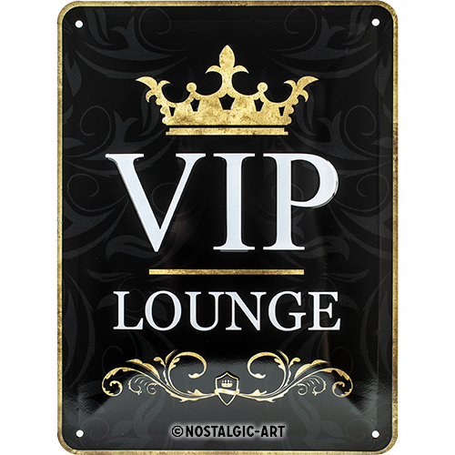 nostalgic-art-vip-lounge-targa-in-metallo-15x20-cm image 1