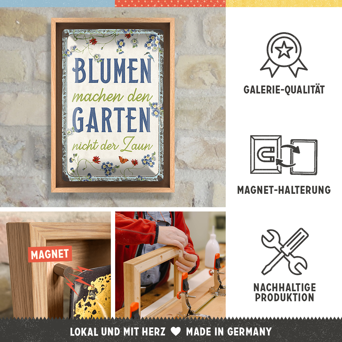 nostalgic-art-blumen-machen-den-garten-special-edition-cornice-n-frame-m-24x33-5 image 3