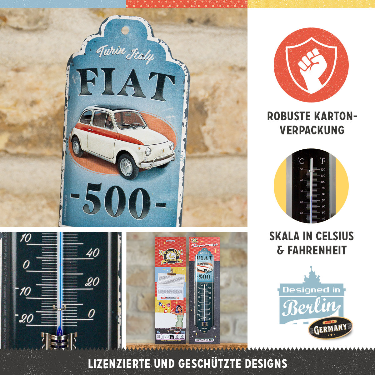 nostalgic-art-fiat-500-turin-italy-termometro-in-metallo-6-5x28-cm image 3
