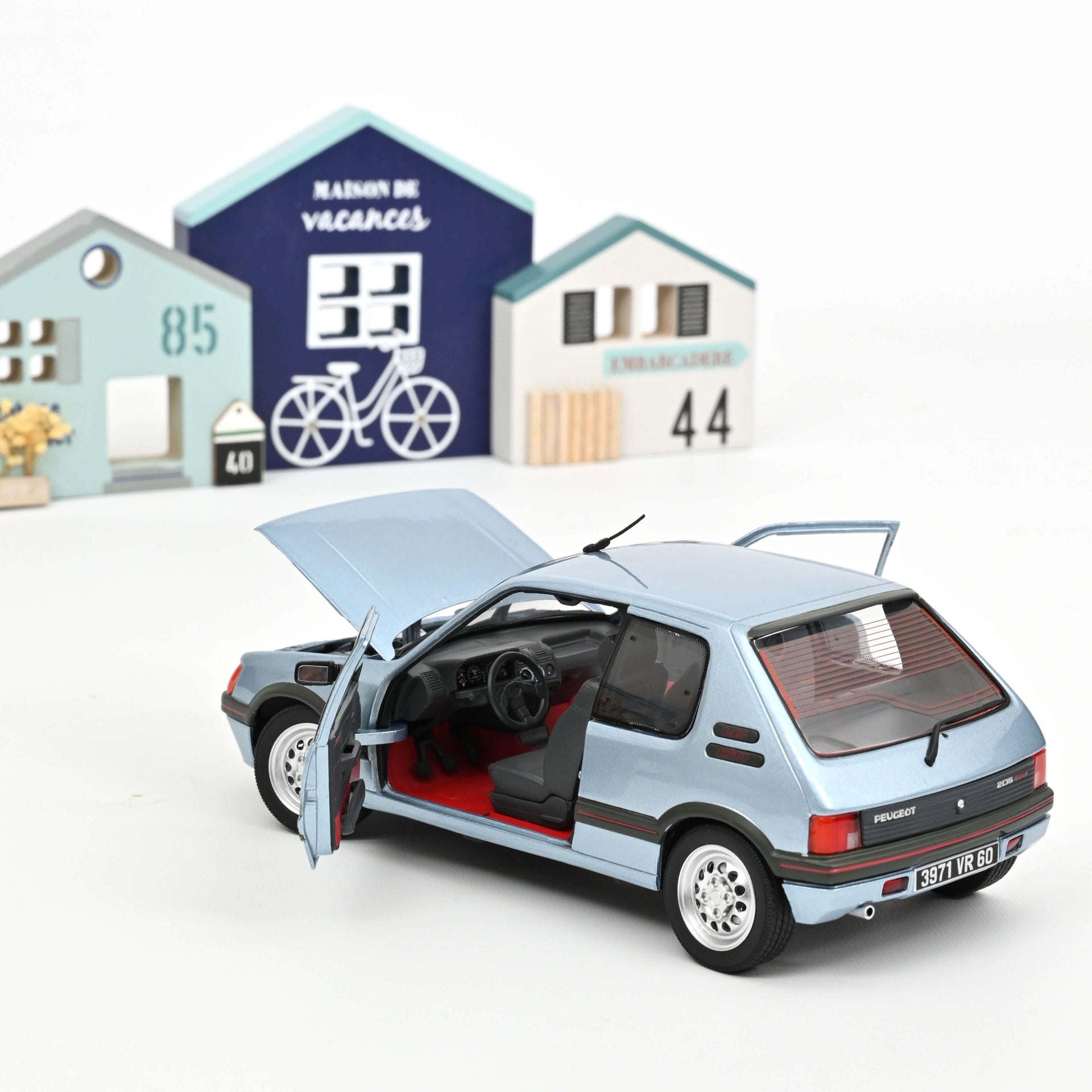 norev-peugeot-205-gti-1-6-1988-blu-topaze-modellino-1-18 image 1