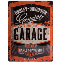 nostalgic-art-harley-davidson-garage-targa-in-metallo-30x40-cm image 2