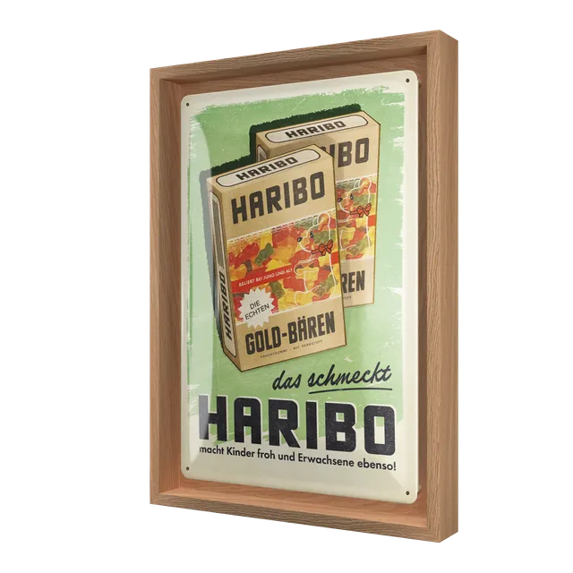 nostalgic-art-haribo-packung-n-frame-m-edition-cornice-in-legno-insegna-in-metal image 1