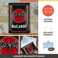 nostalgic-art-bacardi-logo-black-cartolina-in-metallo-10x14-cm image 2