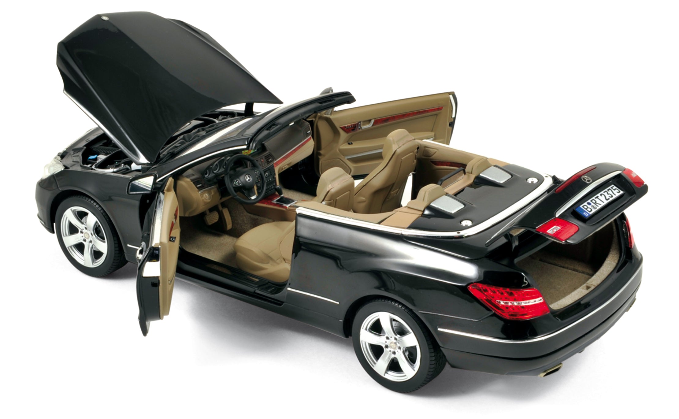 norev-mercedes-benz-classe-e-cabriolet-2010-nera-modellino-auto-1-18 image 2