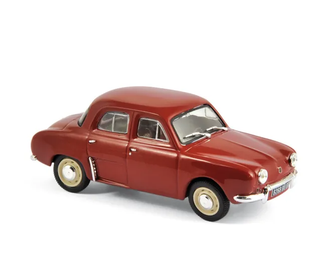 norev-renault-dauphine-1963-modellino-auto-1-43-rouge-montijo image 1