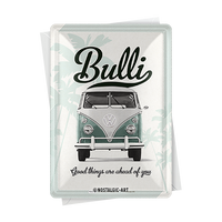 nostalgic-art-vw-good-things-are-ahead-of-you-metal-card-in-metallo-10-x-14-cm image 2