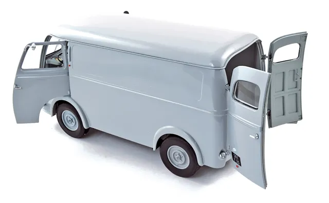 norev-peugeot-d3a-1950-grigio-furgone-die-cast-1-18 image 1