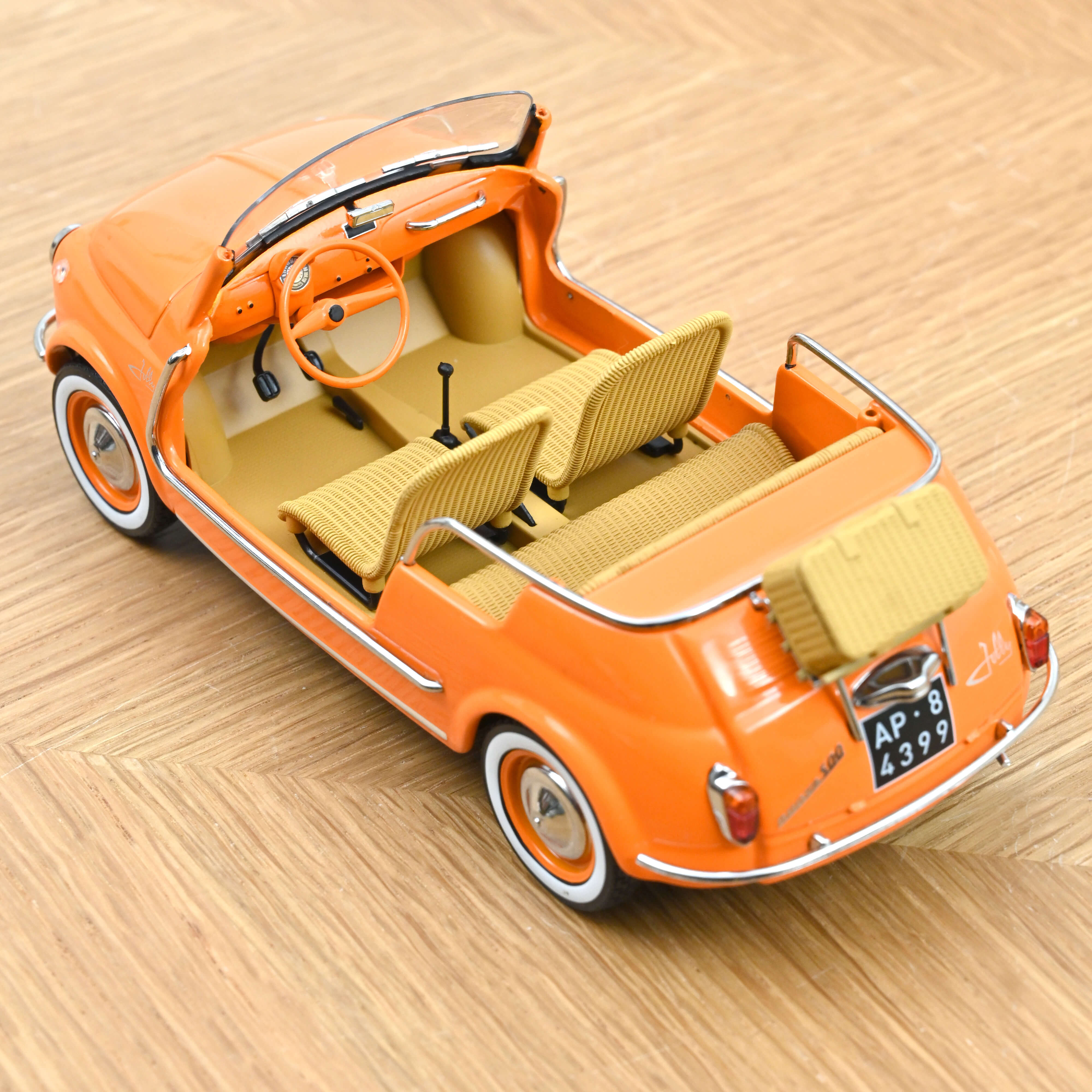 norev-fiat-500-jolly-1965-arancione-1-18-modellino-auto-d-epoca image 6
