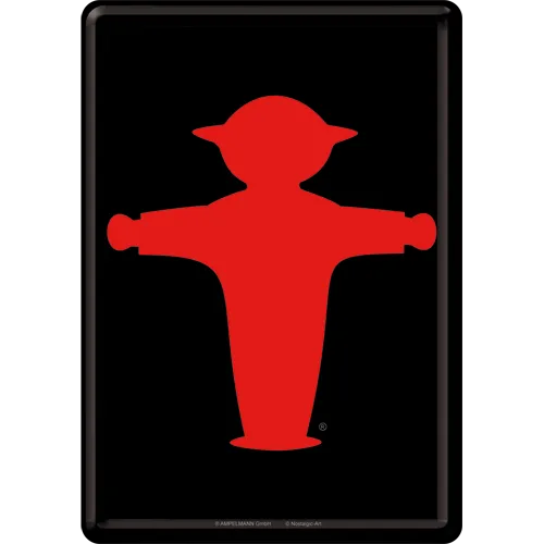 nostalgic-art-ampelmann-rosso-metal-card-10x14-cm image 1