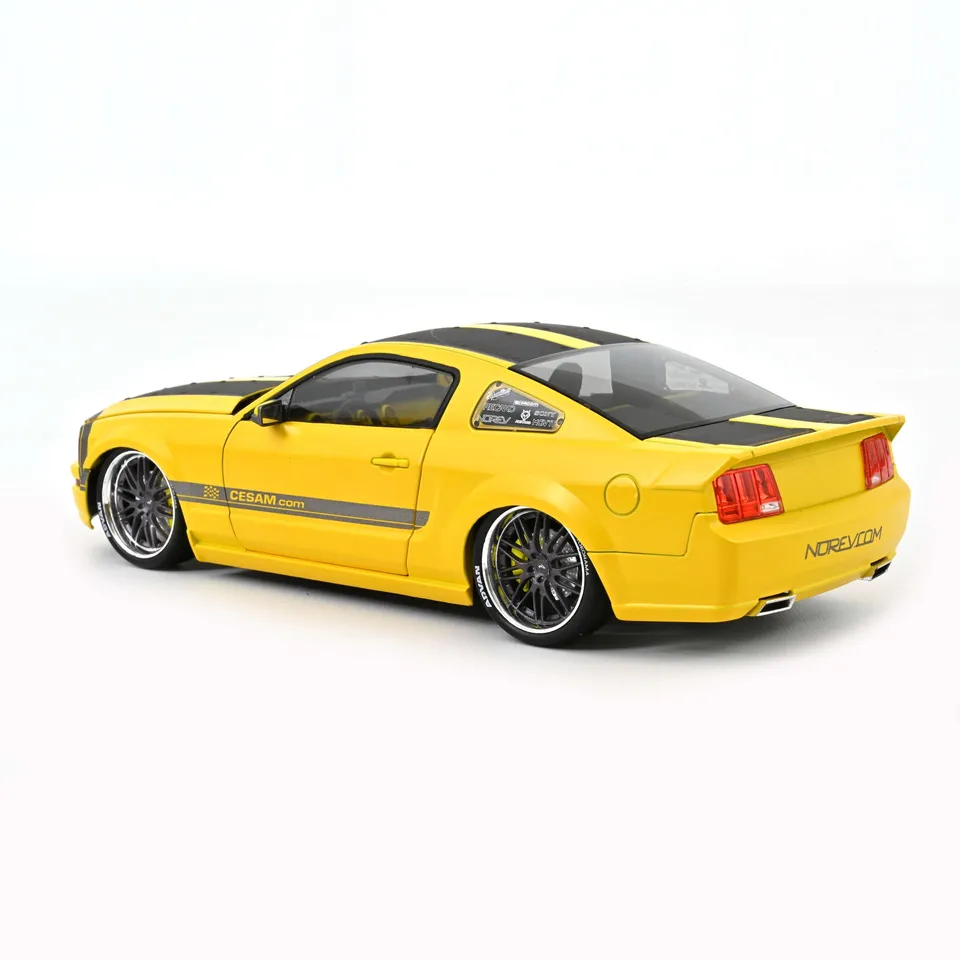 norev-ford-mustang-cesam-by-parotech-2007-modellino-auto-1-18-giallo image 1
