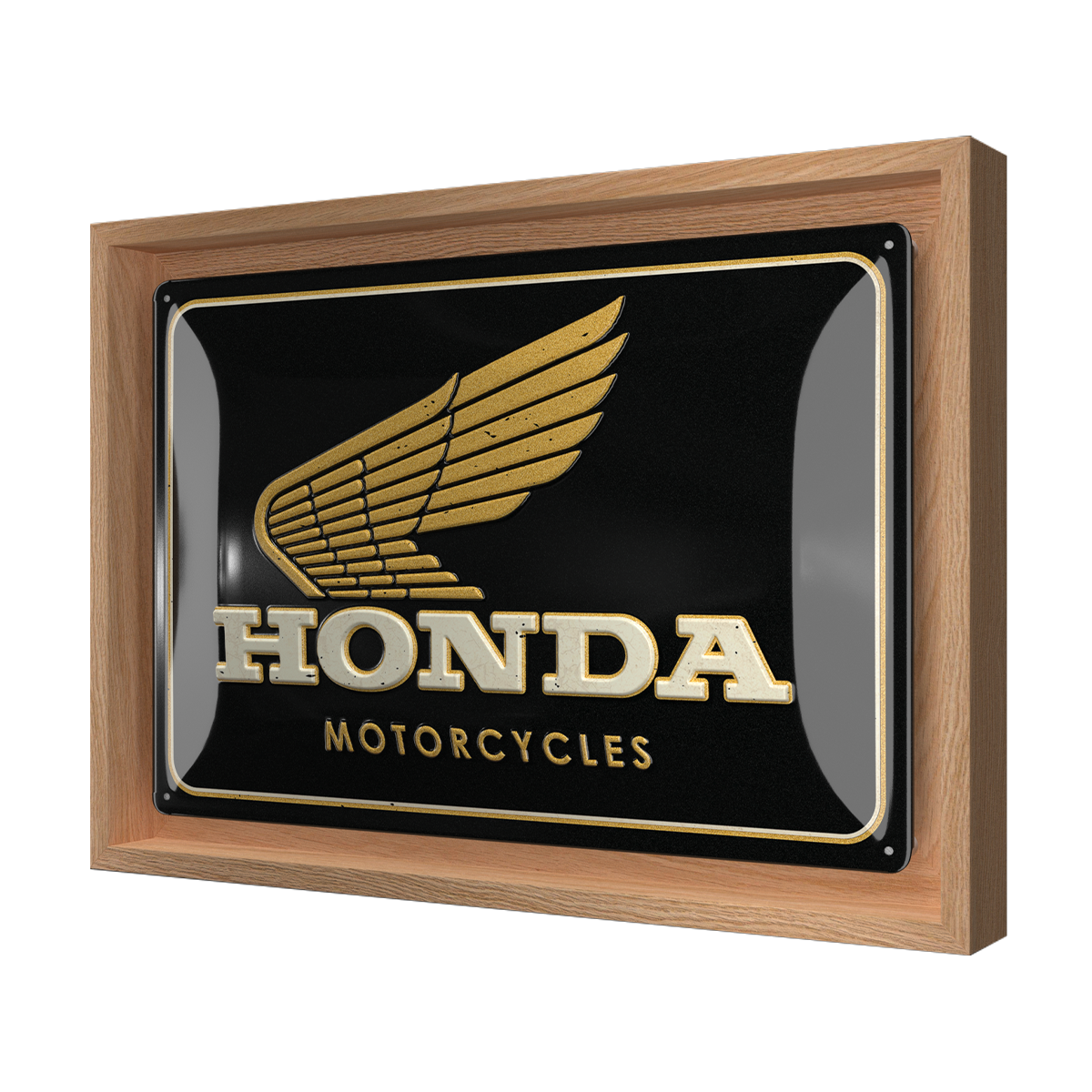 nostalgic-art-honda-mc-motorcycles-gold-targa-in-metallo-20x30-cm image 4