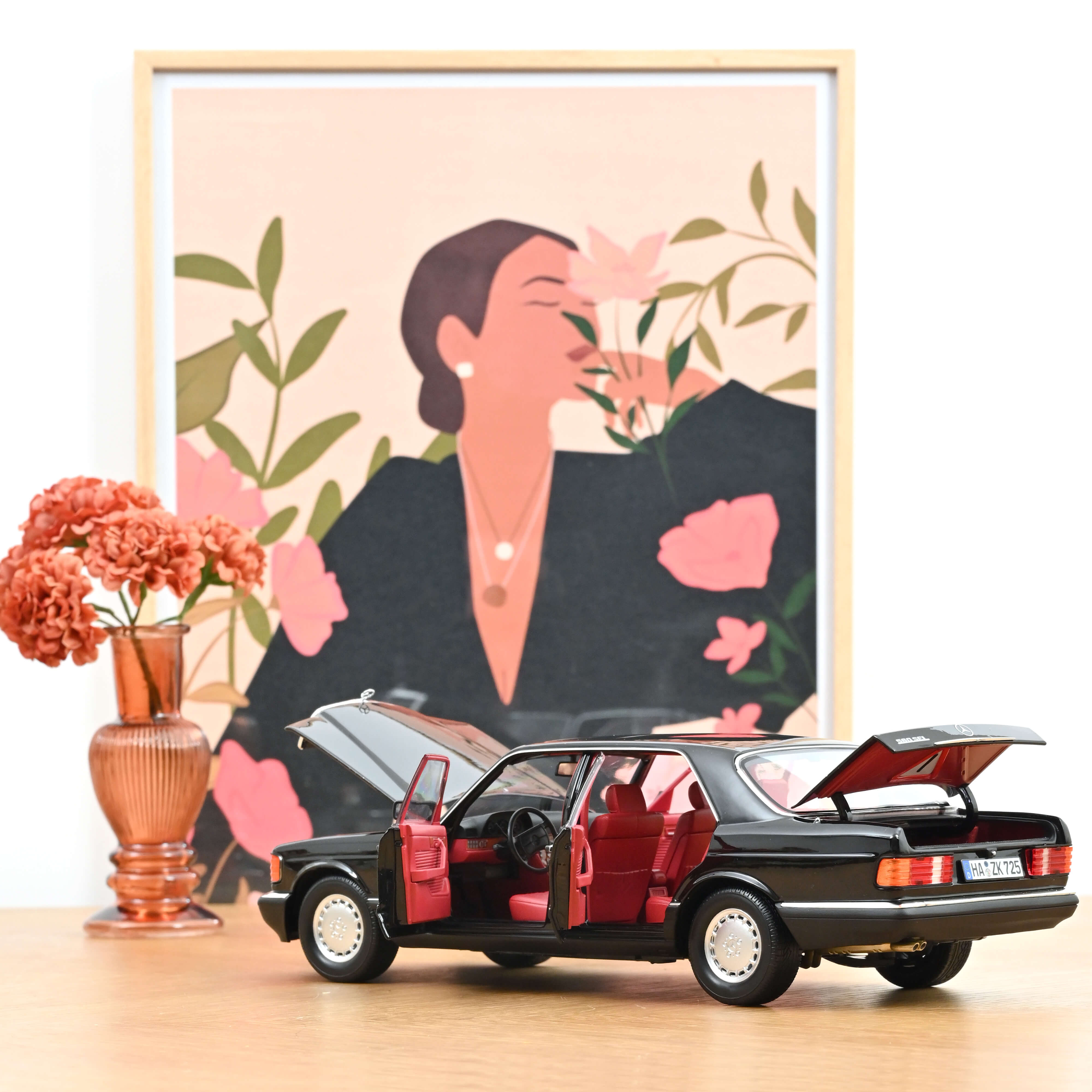 norev-mercedes-benz-560-sel-1991-nero-1-18-modellino-classe-s-w126 image 2