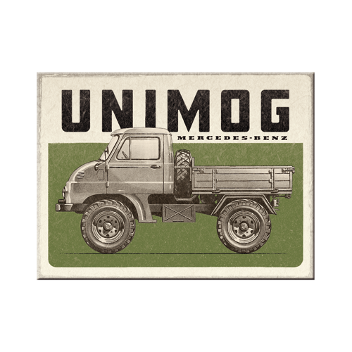 nostalgic-art-daimler-truck-unimog-vintage-magnete-da-frigo-in-metallo-6x8-cm image 1