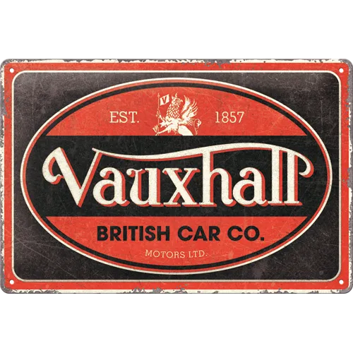 nostalgic-art-vauxhall-vintage-oval-insegna-in-metallo-20x30-cm image 1