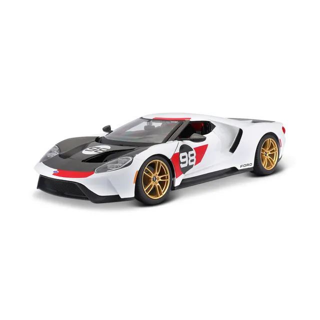 bburago-ford-gt-2021-heritage-edition-1-18-modellino-diecast-n-98 image 1