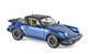 norev-porsche-911-turbo-targa-1987-blu-metallizzato-modellino-1-18 image 2