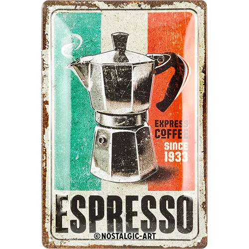 nostalgic-art-espresso-targa-in-metallo-20x30-cm-retro-cucina image 1
