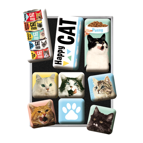 nostalgic-art-happy-cats-set-6-magneti-resina-7x9-cm-con-box image 2