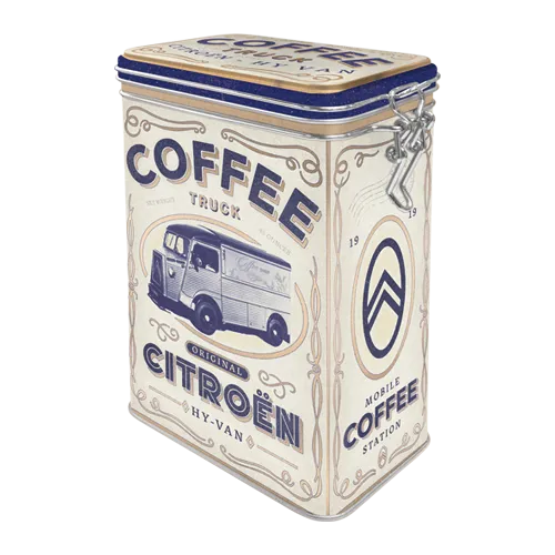 nostalgic-art-citroen-coffee-truck-scatola-metallo-clip-top-7-5x11x17-5-cm image 1