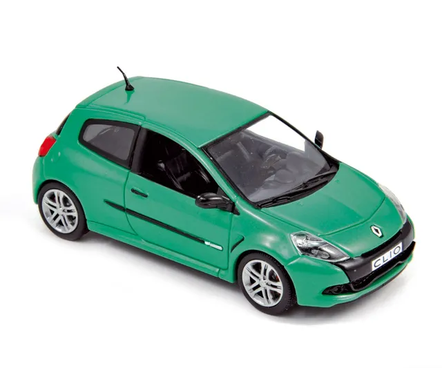 norev-renault-clio-r-s-2009-modellino-auto-1-43-verde-alien image 1