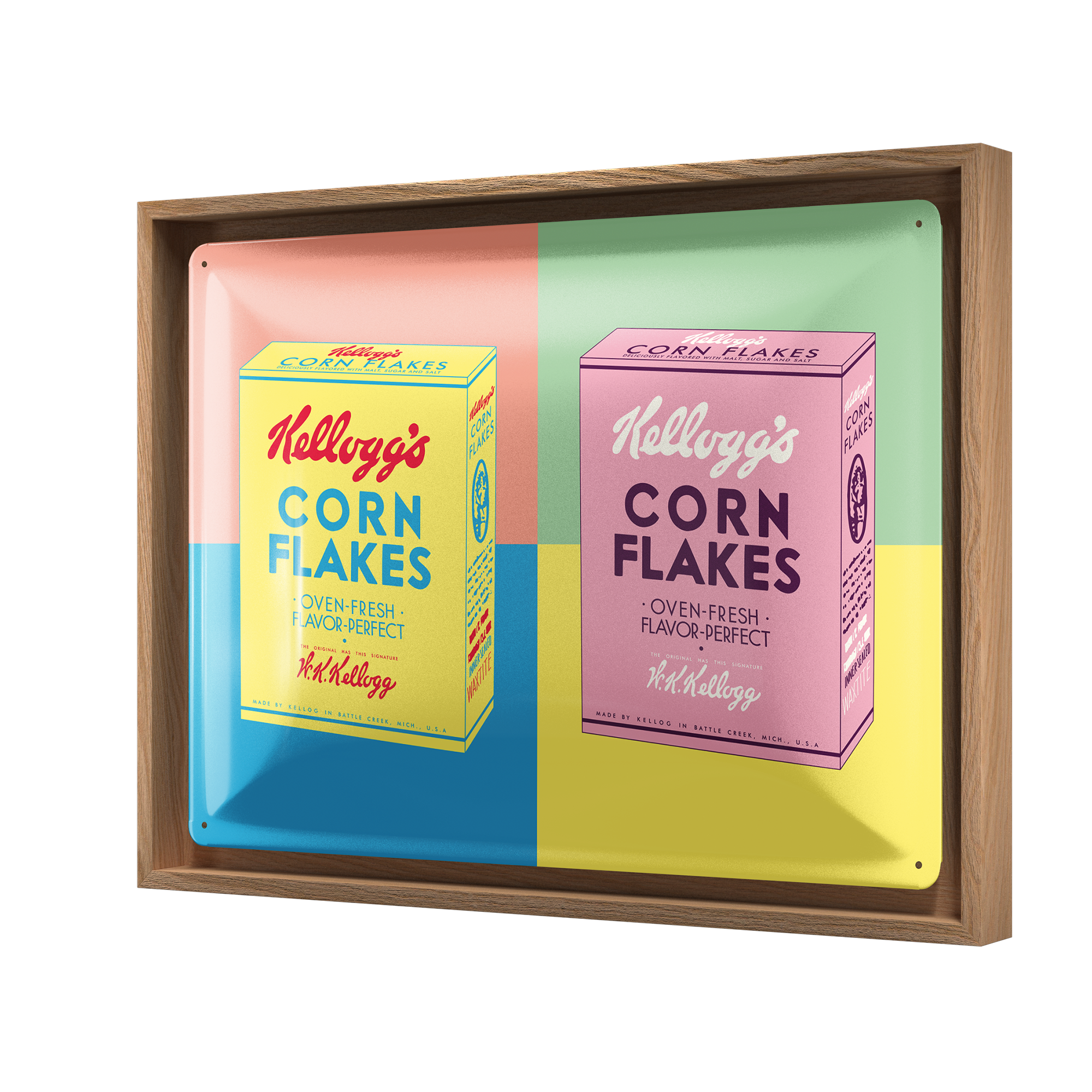 nostalgic-art-kellogg-s-packaging-pop-art-cornice-n-frame-l-33-5x44-cm image 1