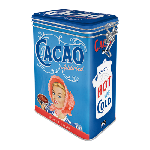 nostalgic-art-cacao-addicted-barattolo-retro-in-latta-7-5x11x17-5-cm image 1