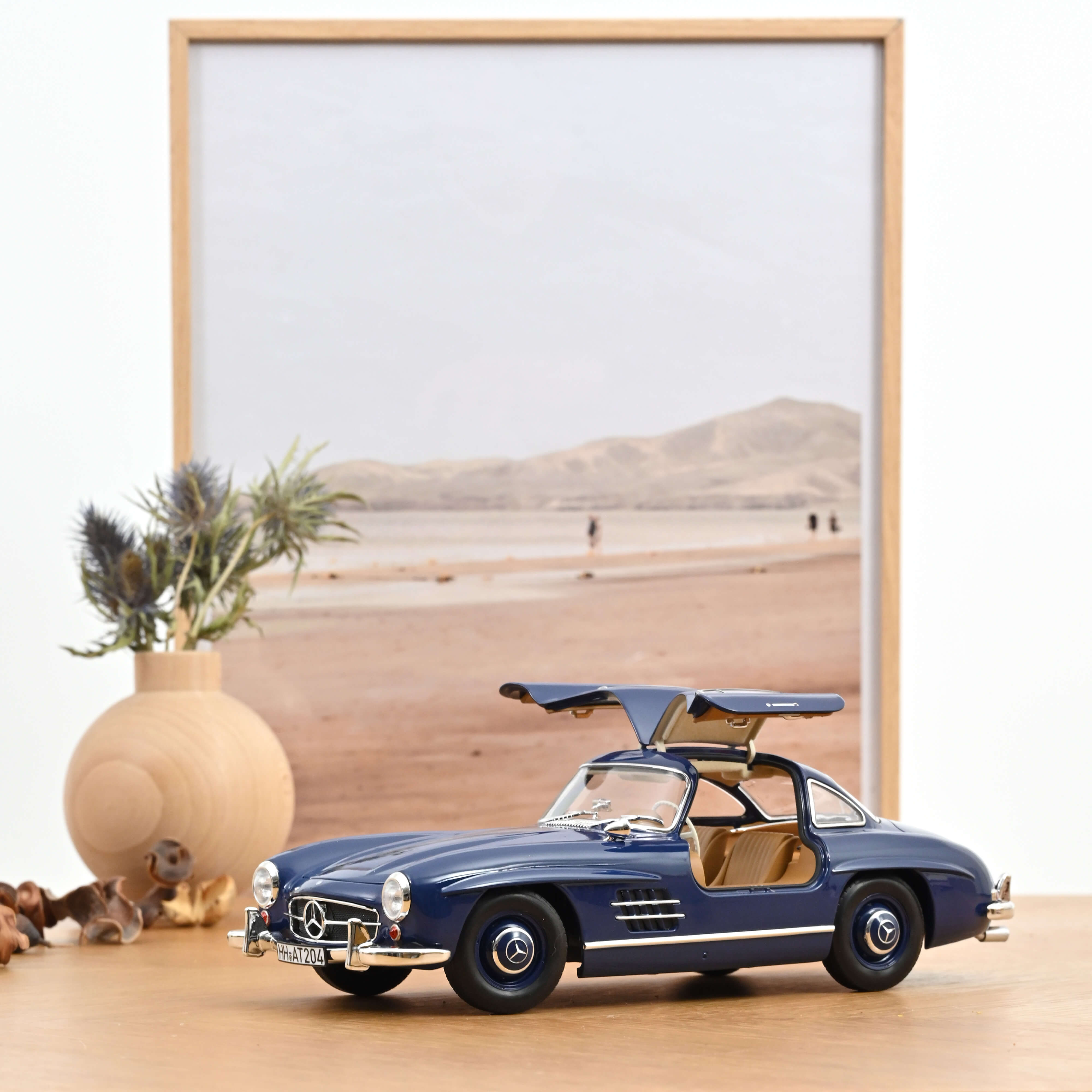 norev-mercedes-benz-300-sl-1954-bleu-modellino-auto-1-18 image 1