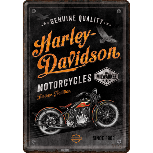 nostalgic-art-harley-davidson-timeless-tradition-metal-card-10x14-cm-2 image 1