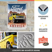 nostalgic-art-ford-bronco-pride-of-america-targa-in-metallo-30x40-cm-2 image 2