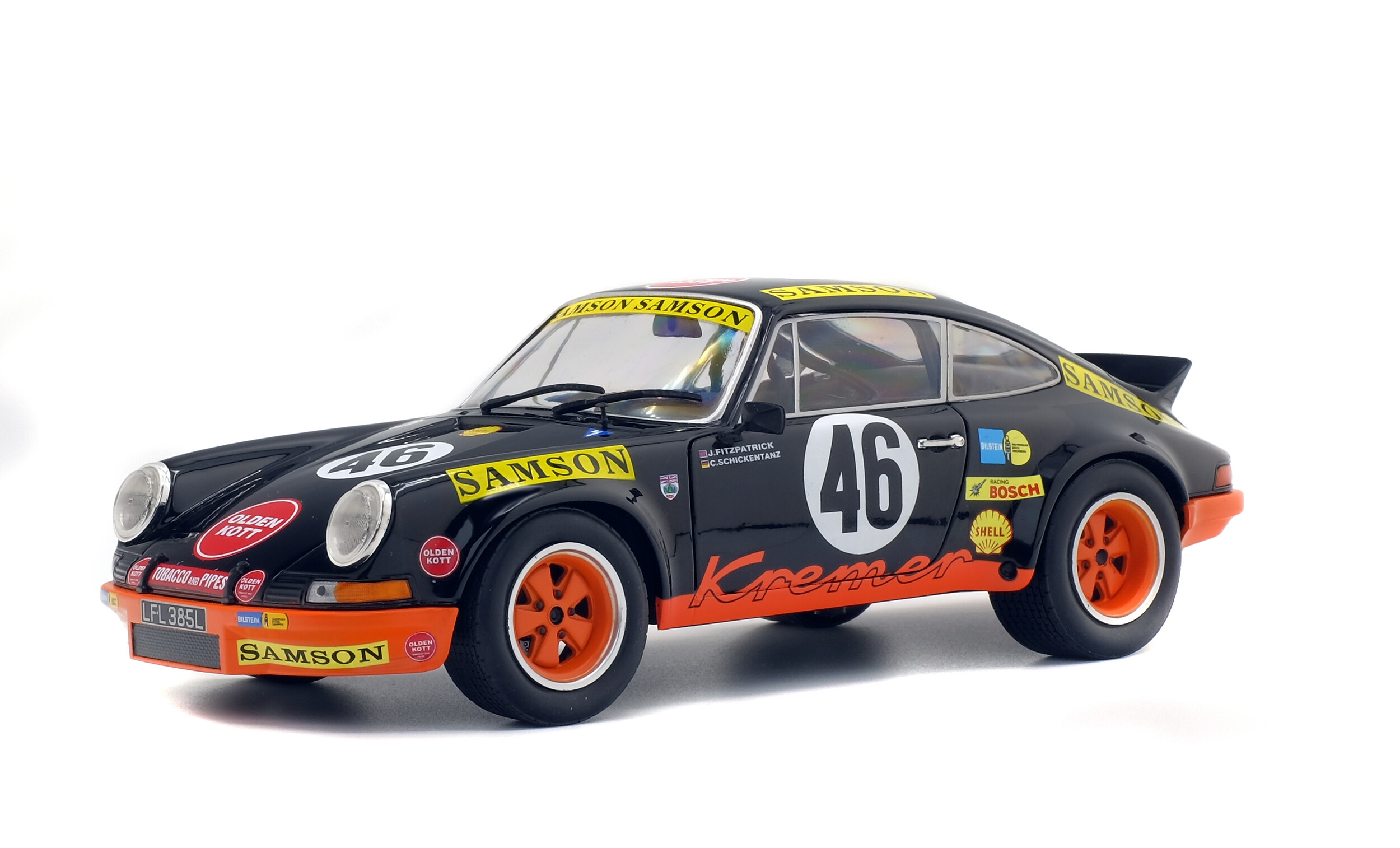 solido-porsche-911-rsr-1000km-spa-1973-j-fitzpatrick-46-modellino-1-18 image 2