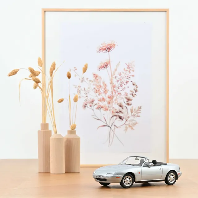 norev-mazda-mx-5-1989-silver-1-18-modellino-auto-roadster-die-cast image 1