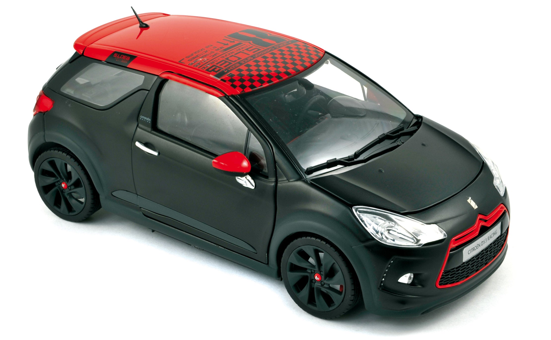 norev-citro-n-ds3-racing-s-bastien-loeb-2012-nero-opaco-e-rosso-1-18-modellino-d image 1