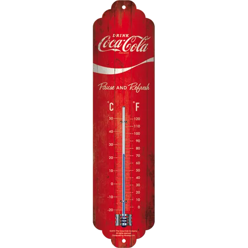 nostalgic-art-coca-cola-logo-red-wave-termometro-6-5x28-cm image 1